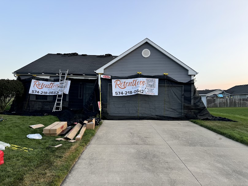 Completed residential roofing project showcasing durable asphalt roofing in Michiana