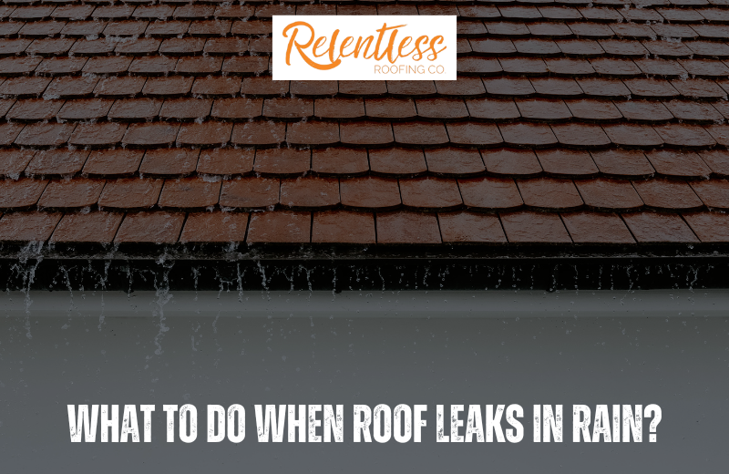 What To Do When Roof Leaks In Rain?