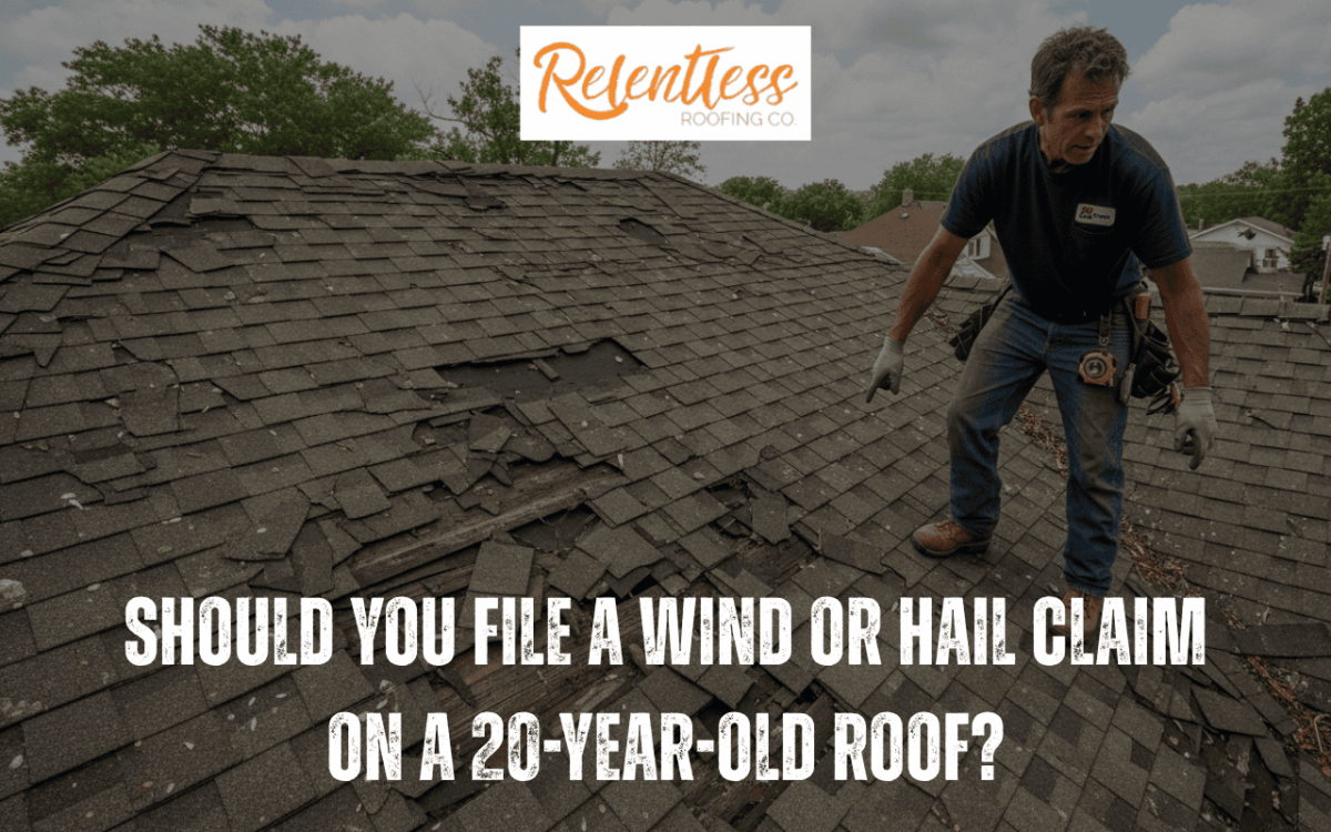 Should You File a Wind or Hail Claim on a 20-Year-Old Roof?