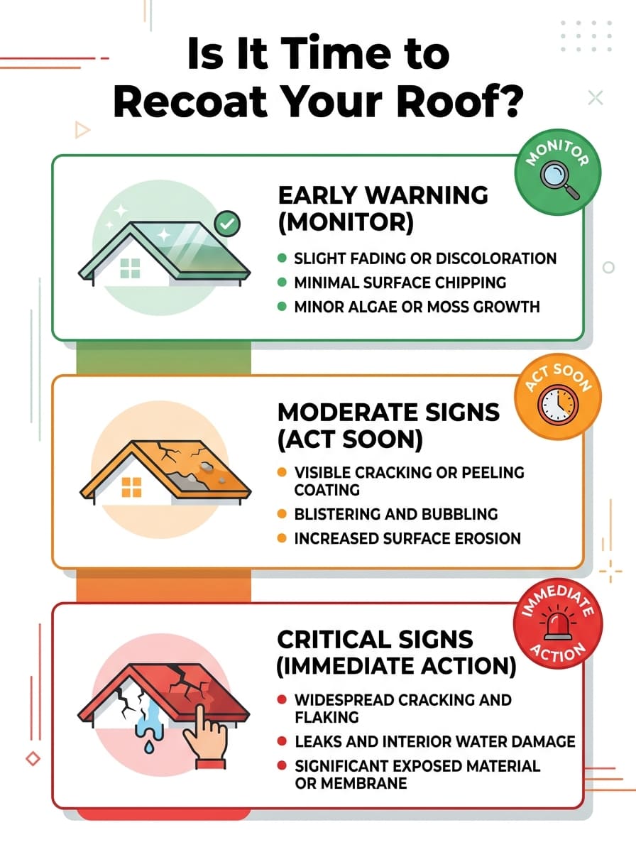 Roof Coating Reapplication Guide - When to Recoat vs Replace