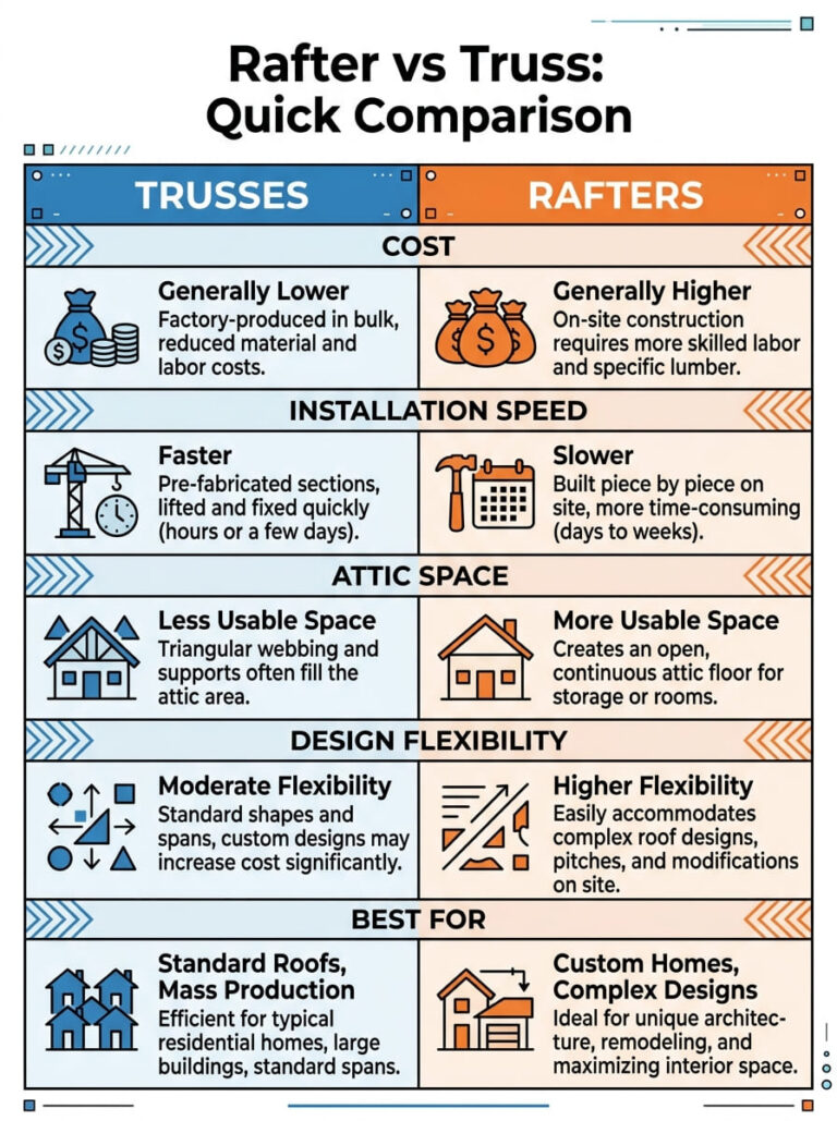 Truss Vs Rafeter Rafter vs Truss: Which Is Better for Your Roof?