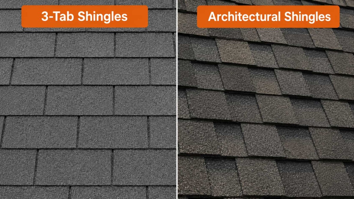 3-Tab vs Architectural Shingles - Which Roof Shingle Should You Choose