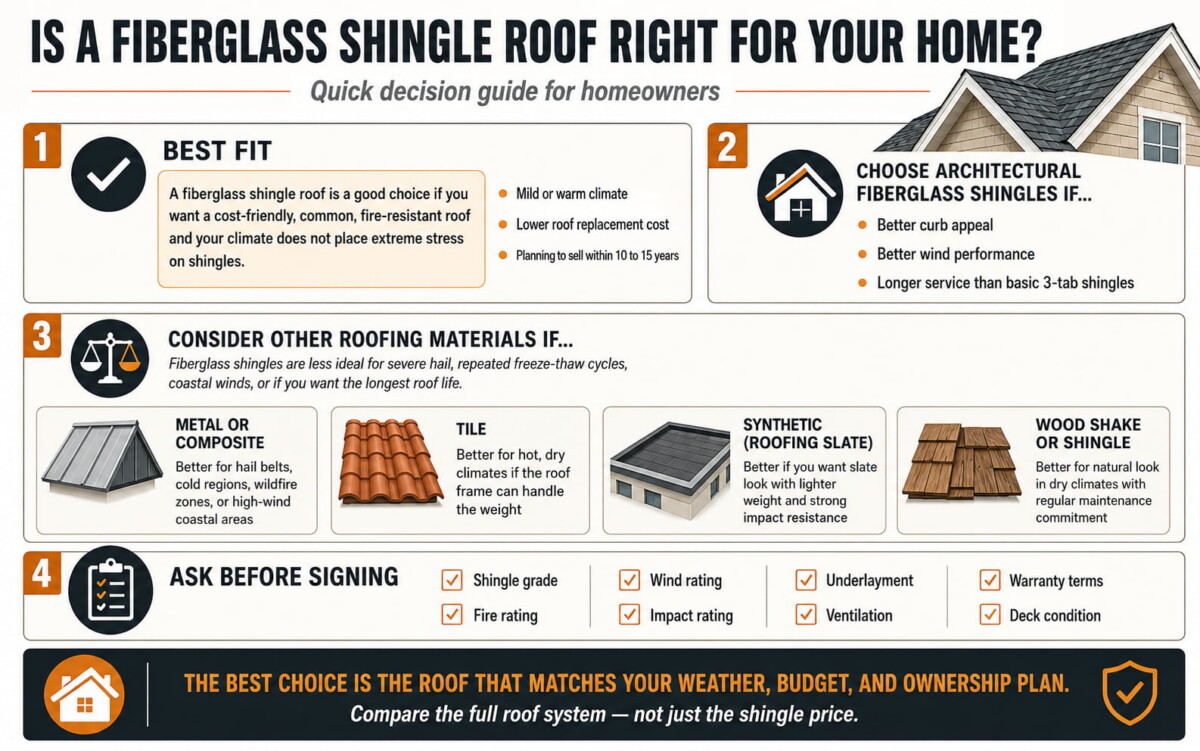 Fiberglass Roof Shingles Guide - Costs, Benefits, and Drawbacks