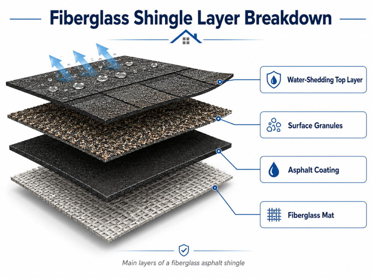 Fiberglass Shingles Explained - Price, Lifespan, and Best Uses