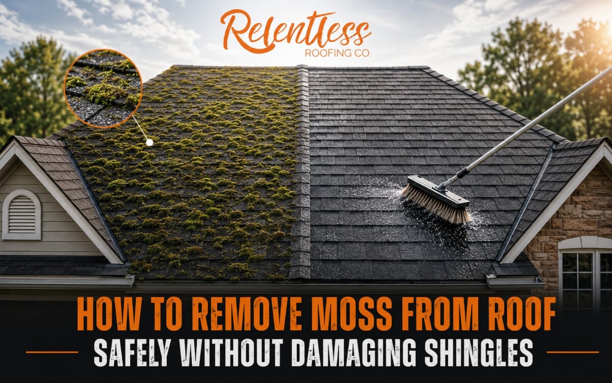 How to Remove Moss from Roof Safely Without Damaging Shingles