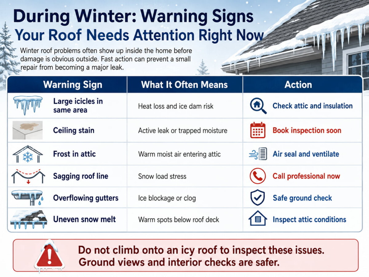 Indiana Snow Roof Maintenance - Warning Signs, Safety Tips, and Repairs