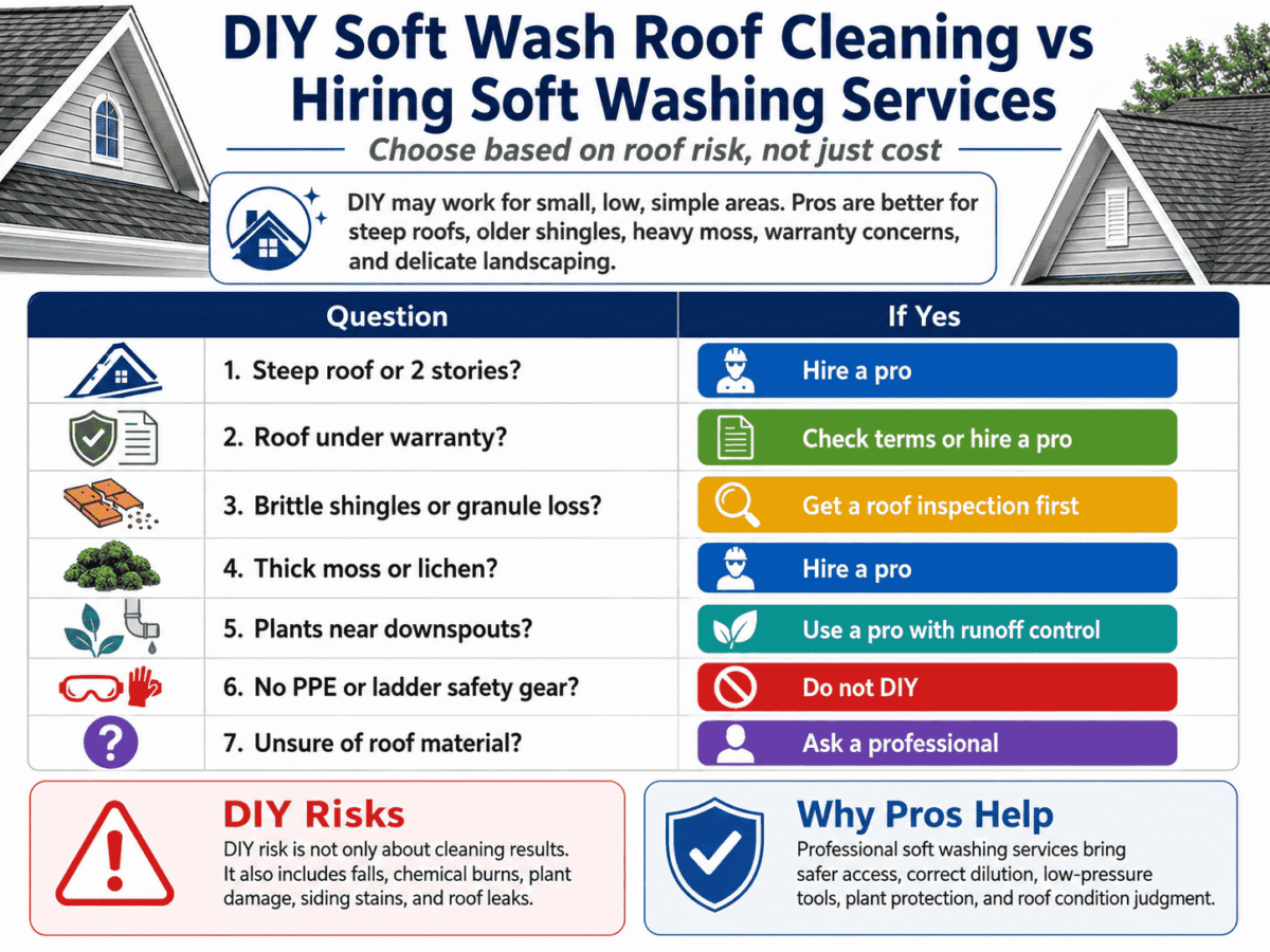 Soft Wash Roof Cleaning - What Homeowners Should Know Before Starting