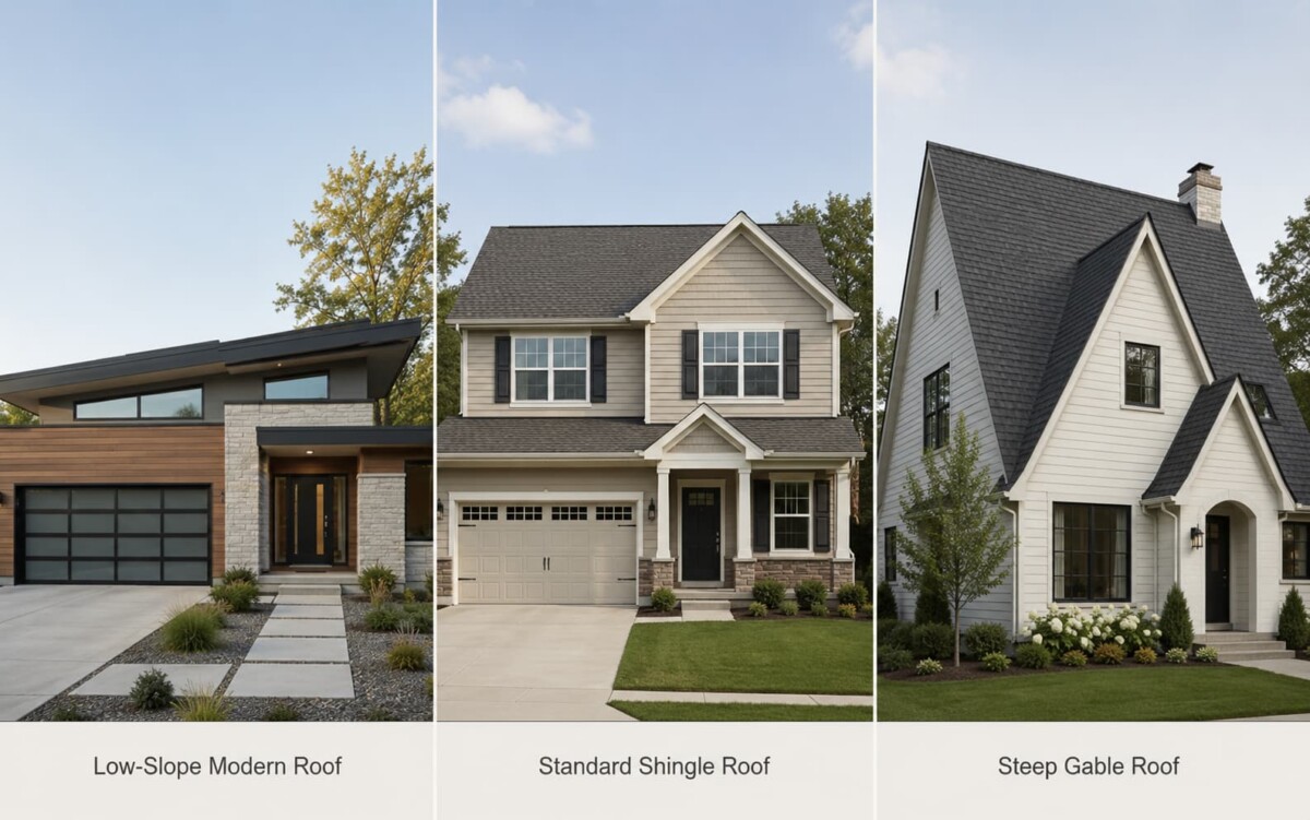 Home Roof Pitch Guide - Common Slopes, Safe Ranges, and Material Fit